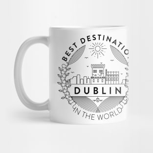 Dublin Minimal Badge Design Mug